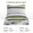 3-Piece Bohemian Stripe Quilt Set Lightweight Microfiber All Season-122938682-122938666
