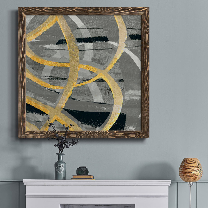 Toile encadrée Pastel Coast-Premium - prête à être accrochée, Encadré de bois de noyer, H 20 po x l 20 po x P 1,5 po