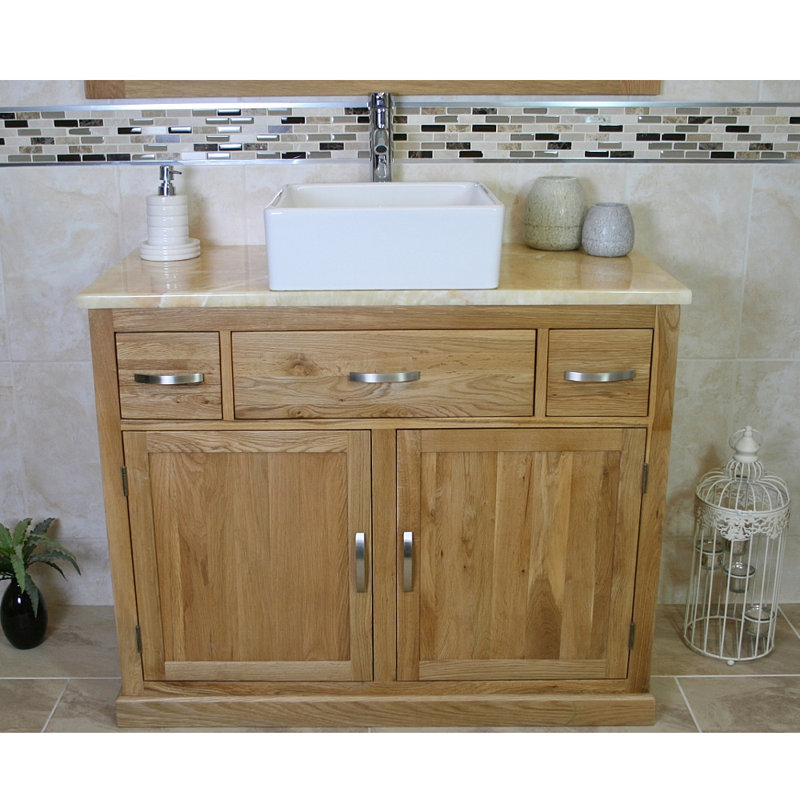 Reuben 1000mm Single Bathroom Vanity with Vessel Ceramic Basin