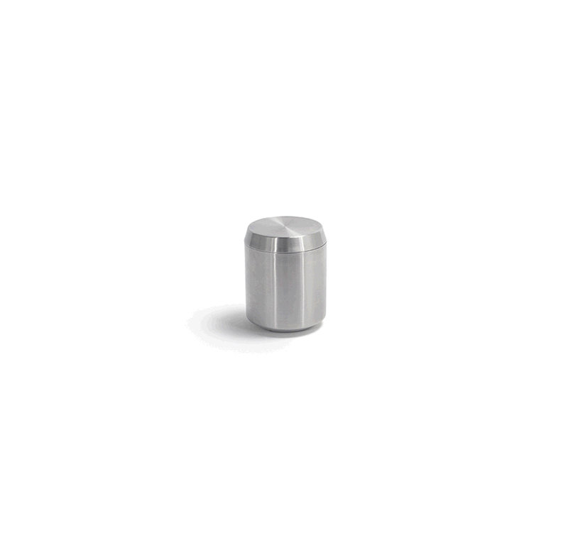 Geneva Bathroom Storage Container, Silver