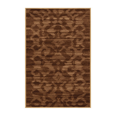 Washable Carob Fruits Area Rug