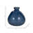 Modern Smooth Glass Vase for Home Decor Styling - Decorative Coastal Accent Tall Flower Vase for Tabletop, Shelf, or Console Setup - Blue-93464910