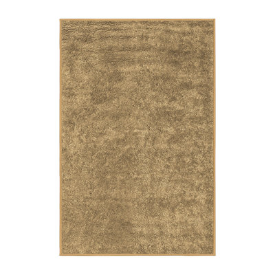 Tapis contemporains brun lavable à la machine 2732