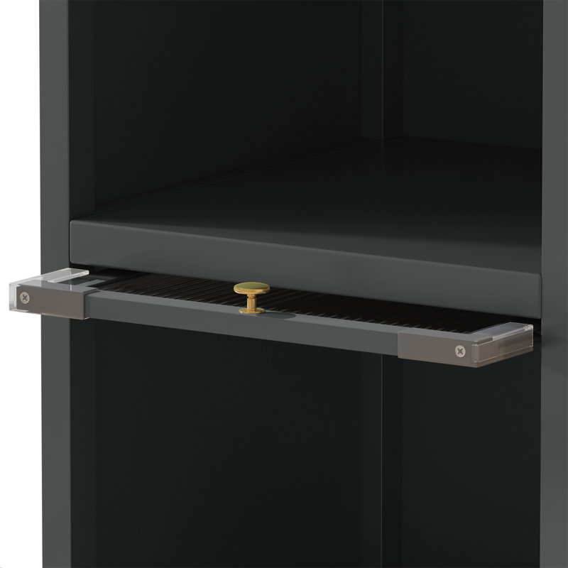 Armoire de salle de bain murale en métal Suah