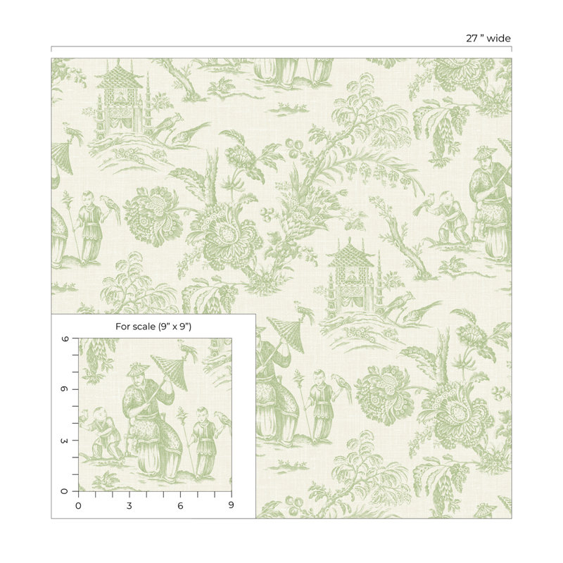 Rouleau de papier peint L 27 pi x l 27 po Aizel, Herbe de jardin