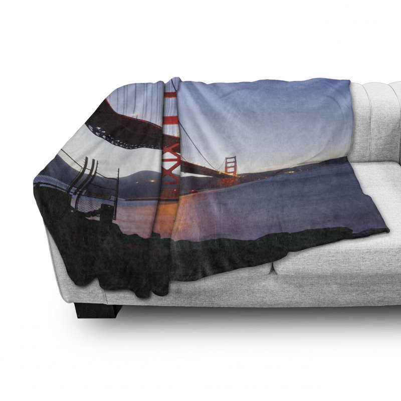 Hand Woven Throw Blanket, 70" W x 90" L