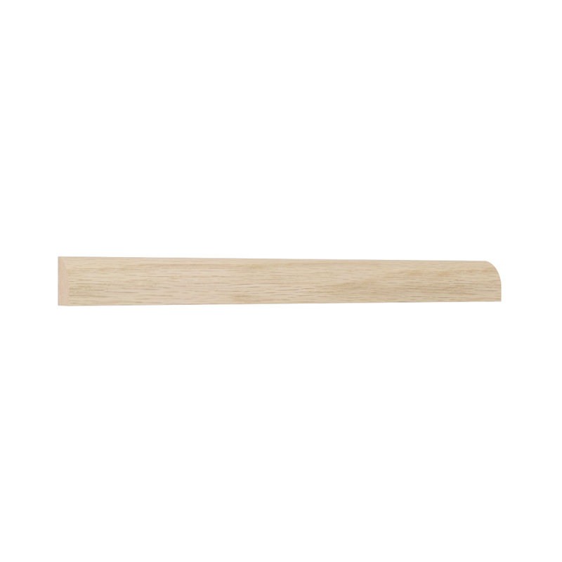 Moulure de chaussures de qualité en bois franc massif D 1/2 po x l 5/8 po x L 96 po., Chêne blanc