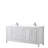 Daria 80'' Double Bathroom Vanity with Carrara Marble Top-97905710-97905715