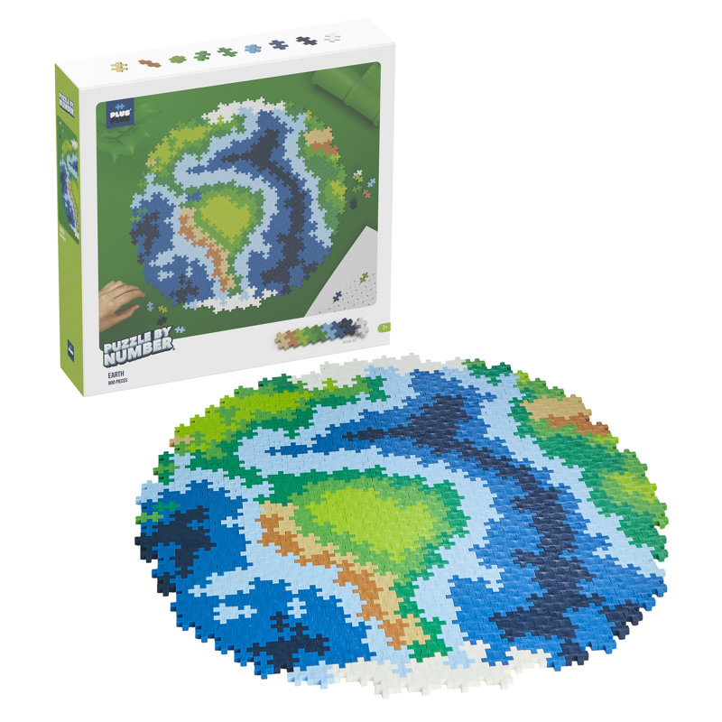 Plus-Plus par numéro - 800 pièces terre