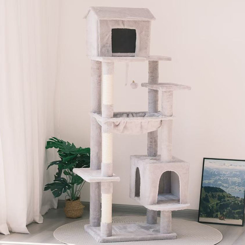 Multi-Level Large Cat Tree, Gray