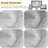 Birglinde Faux Linen Thermal 100% Blackout Curtains Rod Pocket/Ring Clips-674800242-674800245