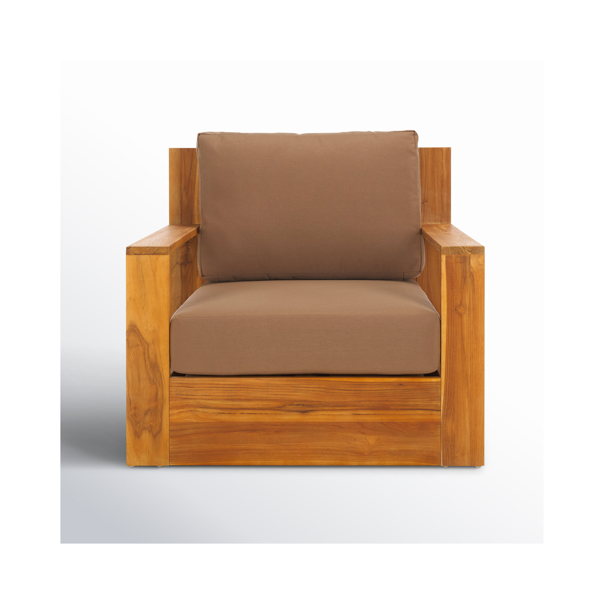Azul Kauai Brazilian Teak Patio Chair, Brown