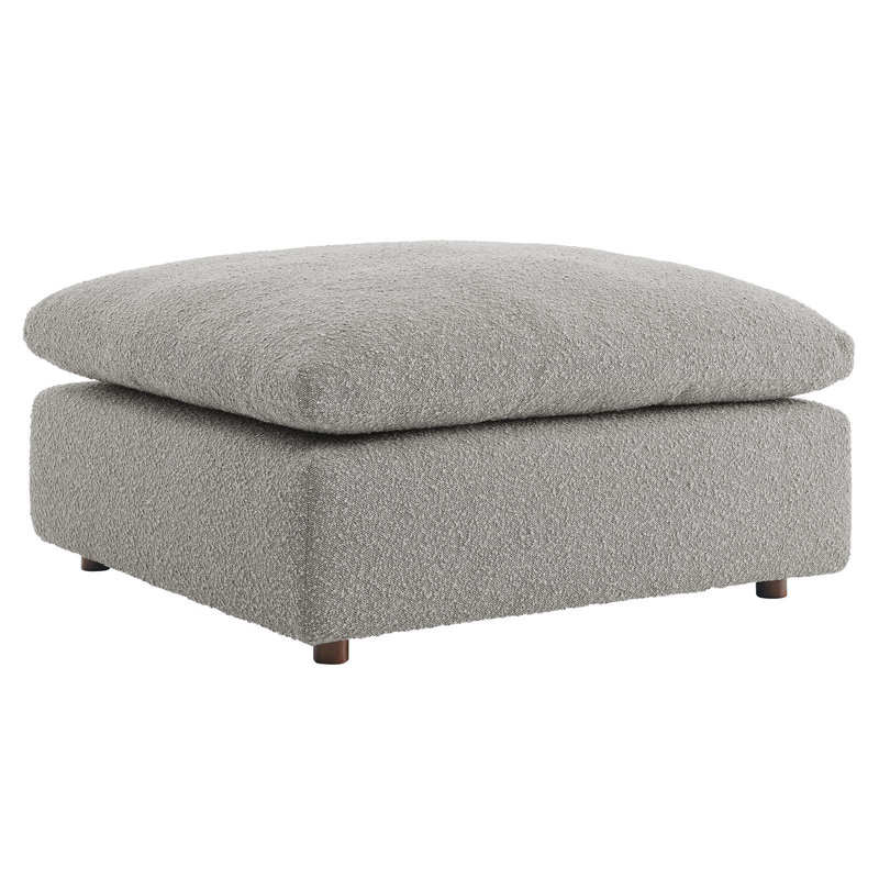 Repose-pieds Modway Commix, 100 % polyester gris clair