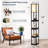 Fawnlily 72'' Black Column Floor Lamp