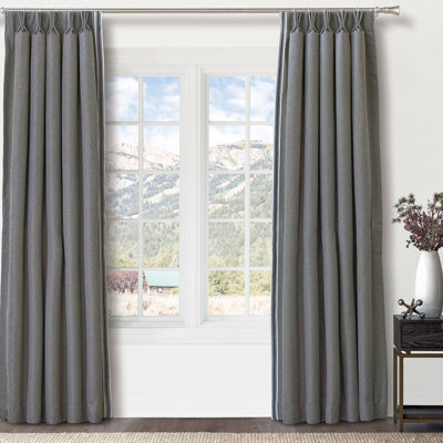 Andes Polyester Room Darkening Curtain Single Panel