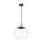 Luminaire suspendu noir à 1 lumière Bronsyn