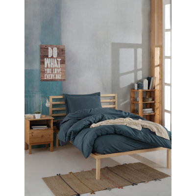 Ensemble de housse de couette de qualité supérieure très grand Ranforce, rouge Claret, 102,4 x 86,6 pouces | 100% coton, impression de pigments, 142 fils | Comprend 2 taies d'oreiller (19,7 po x 35,4 po) | Conception élégante et entretien facile avec