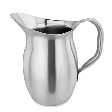Stainless Steel Belly Shape Pitcher 2qt Red Barrel Studio