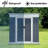Outdoor 6 ft. W x 4 ft. D Metal Storage Shed-119330599-119330598