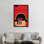 Une affiche de film orange par Radio Days - reproduction sur toile tendue