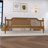 Walnut Wood Frame Queen Platform Bed