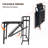 3Pcs Patio Bistro Set, Foldable Patio Table And Chairs
