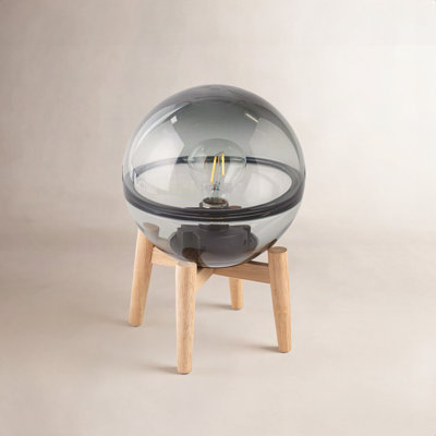 Jaban Wood Globe Lamp