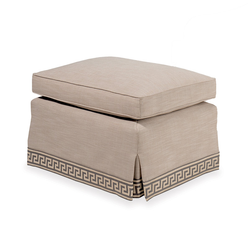 Bristol Ottoman, Elise Flax 100% Polyester