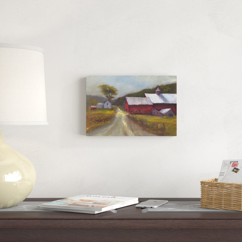 «North Country II», peinture sur toile, H 8 po x l 12 po