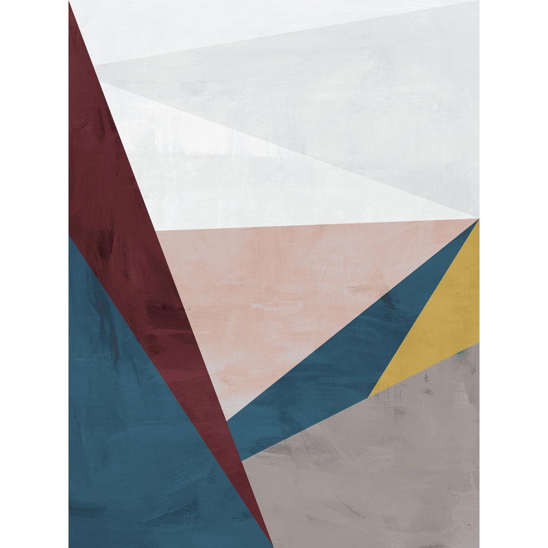 We Are Triangles I Print by Bobby Berk, 40" H x 30" W x 1.5" D, Image Brush Gel