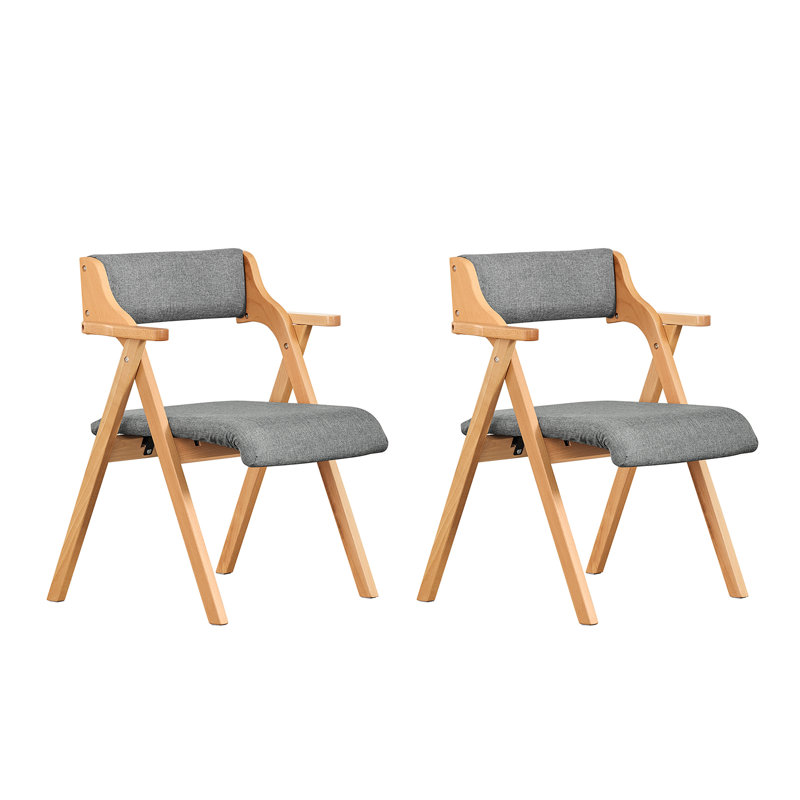 43cm H Upholstered Upholstered Back Armchair, Light Grey