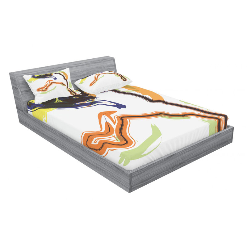 Microfiber Sheet Set, Queen Sheet Set with Fitted Sheet
