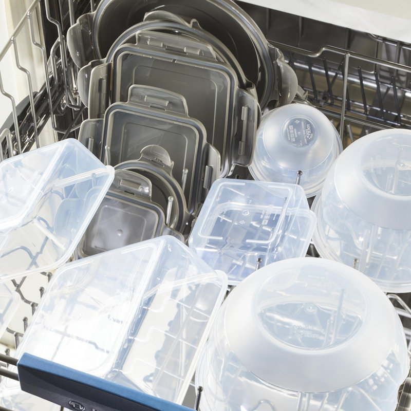 Gray BPA-Free Leak-Proof Nestable Food Storage Container Set