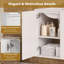 Armoire de salle de bain murale 20 "avec armoire latérale, armoire de salle de bain avec porte à fermeture douce, meuble-lavabo moderne avec lavabo, blanc