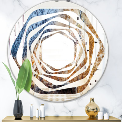 Miroir mural Whirl China Moss Agate