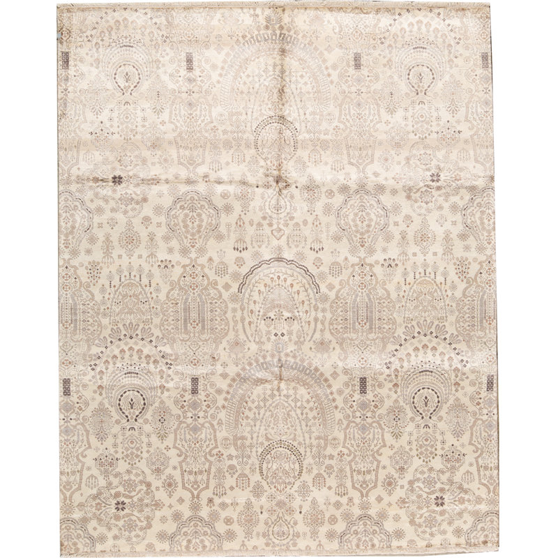 Geometric Area Rug in Beige