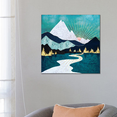 Winter River - Print on Canvas