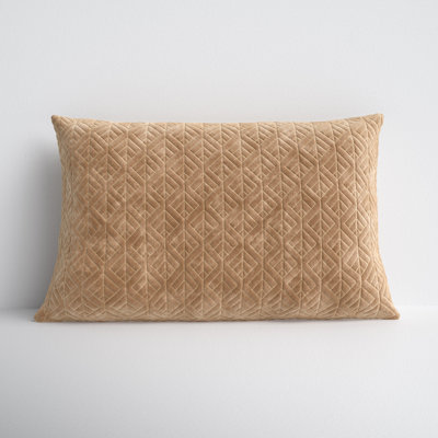 Gretchen Embroidered Cotton Lumbar Throw Pillow