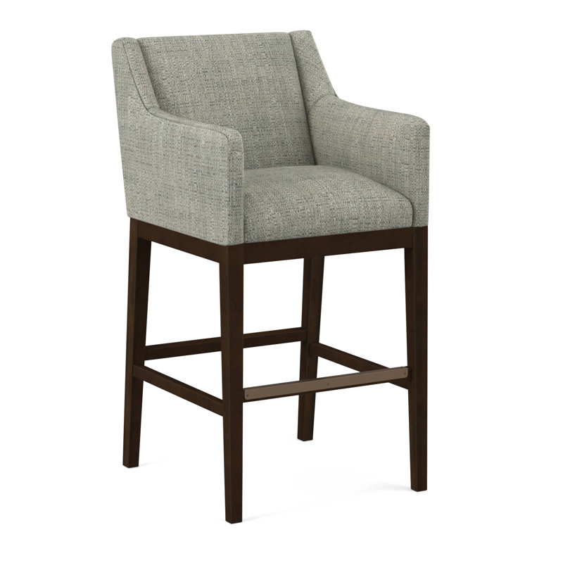 Upholstered Stool, 90318-71, Nutmeg