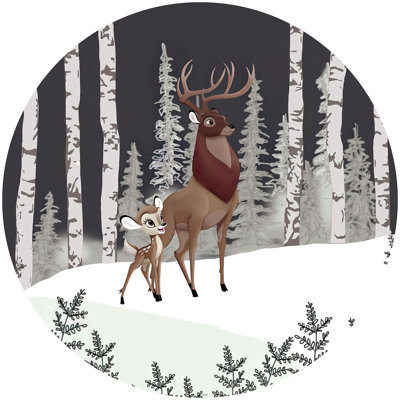 Bambi Großer Prinz Wandaufkleber
