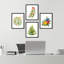 Winter Winter Christmas Tree Ornament Bulb Mistletoe, impression sur papier, 4 pièces-97770698-97770699