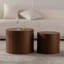 Ensemble de 2 tables basses rondes en bois pour table basse-306729252