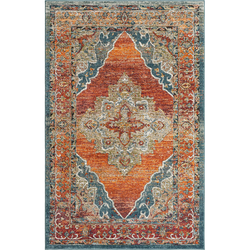 Charian Oriental Indoor Rug, Rectangle 5' x 8'