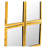 Nico Metal Flat Wall Mirror