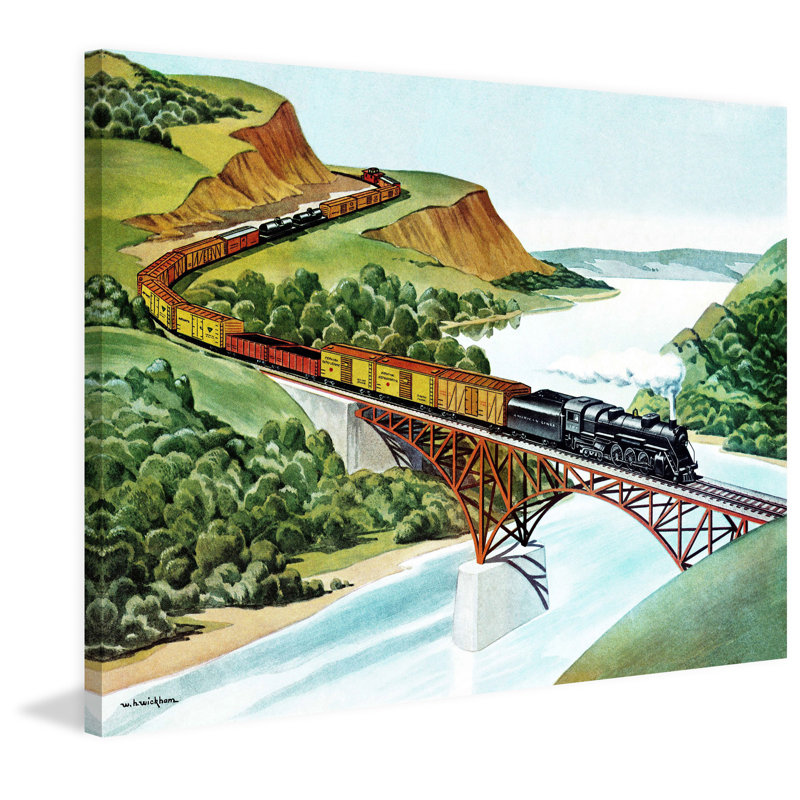 «Rail Bridge», reproduction sur toile tendue, H 30 po x l 39 po