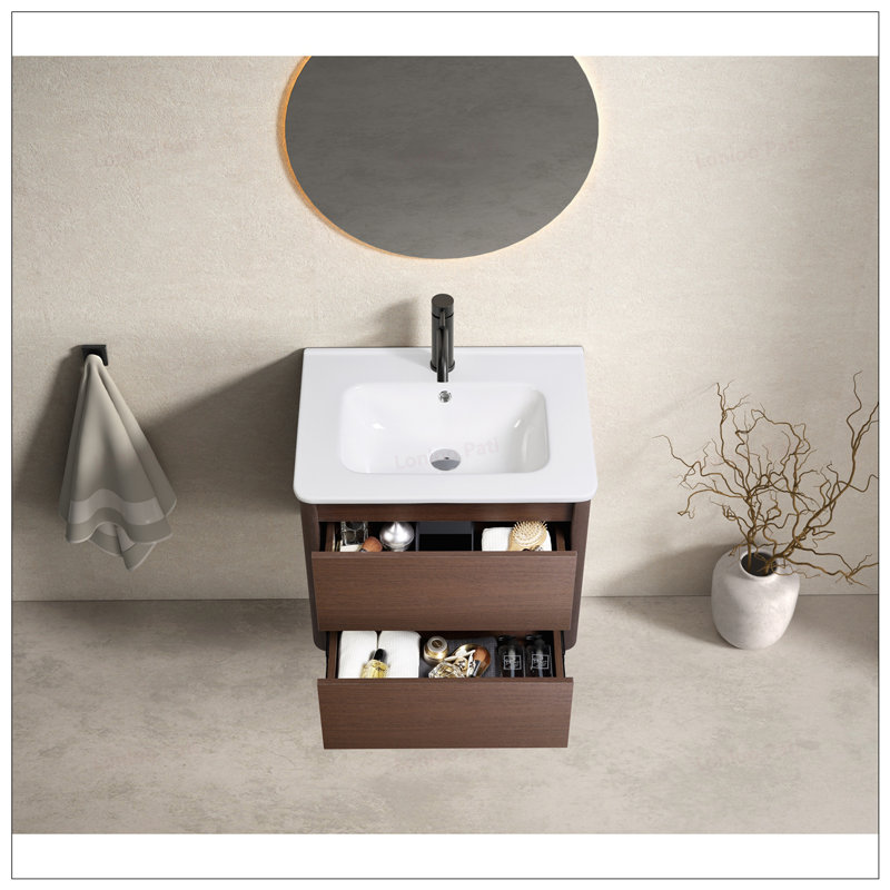 Soft Close Drawer Floating Bathroom Vanity  with Numbered Panels