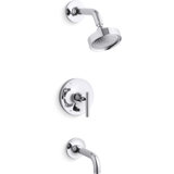 Purist® Rite-Temp Pressure-Balancing Bath and Shower Faucet Trim with Push-Button Diverter, 7-3/4" Spout and Lever Handle, Valve Not Included