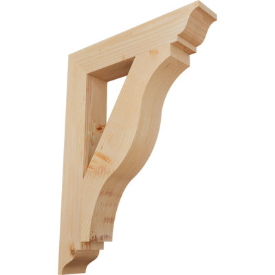 Support lisse 3 1/2 po x P 22 po x H 30 po, sapin Douglas