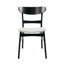 Chaises de salle à manger rembourrées de style Mid-Century moderne avec structure en bois d'hévéa et siège rembourré Cambrielle-713034732-708240488