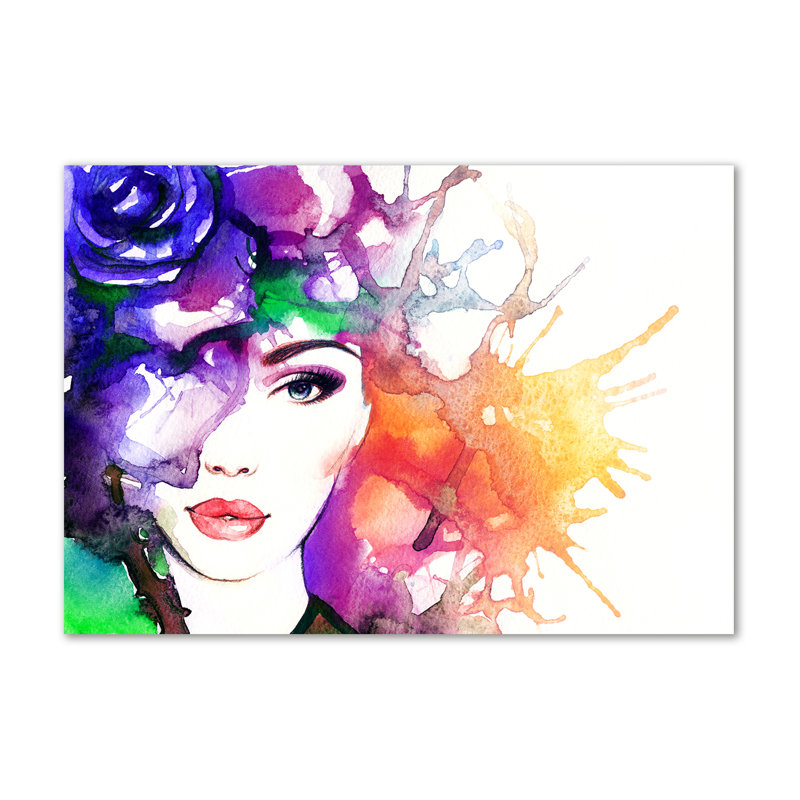 Portrait Of A Woman - No Frame Print on Canvas